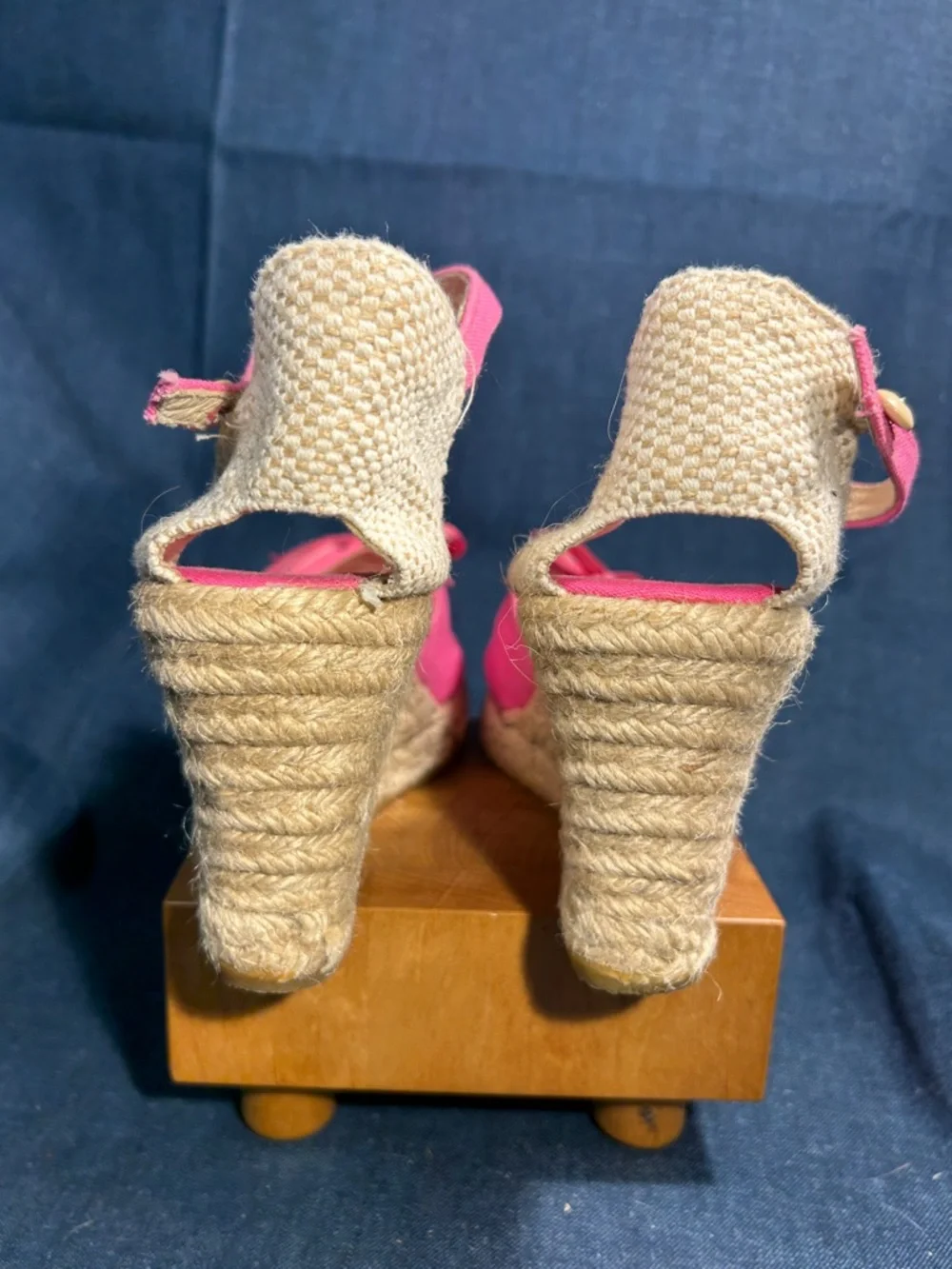Elena Solano espadrilles wedge made in Spain peep toe